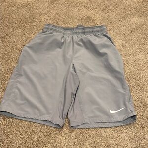 Nike Gray Athletic Shorts Lightweight Performance